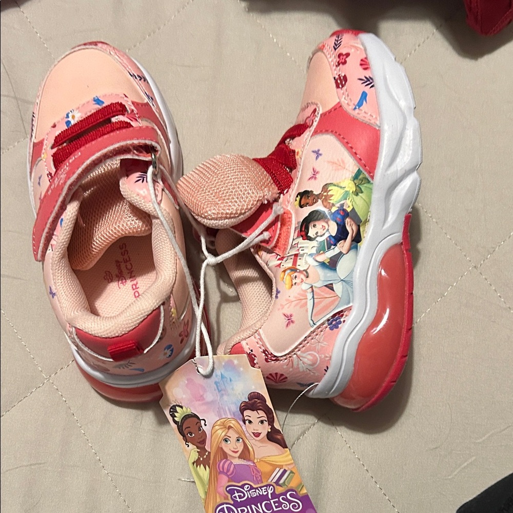 Disney Princess Sneakers - Pink and White